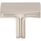 Jeffrey Alexander 1-3/8" Overall Length Satin Nickel Rectangle Anwick Cabinet Knob 867SN - alternate 4